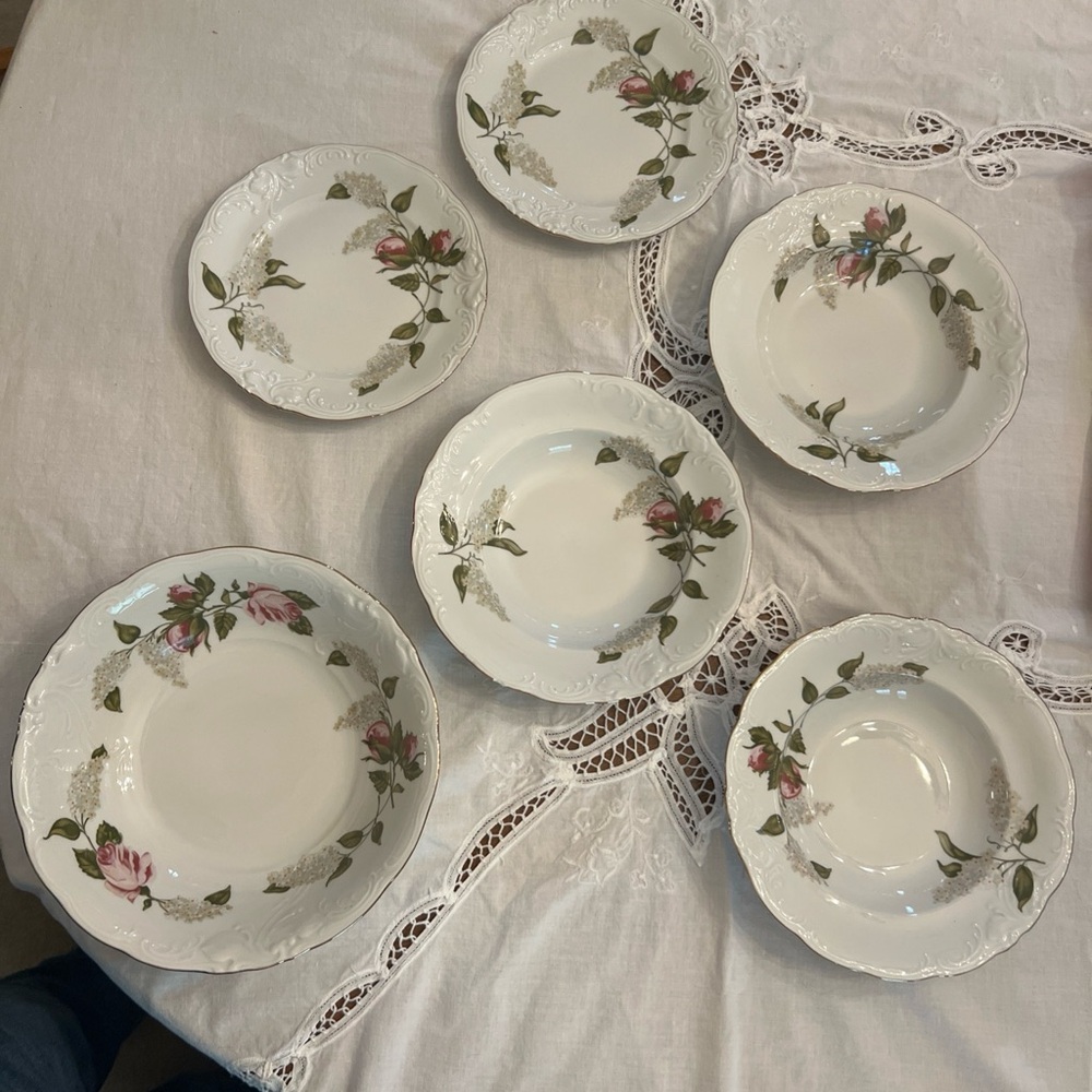 Floral Patterned Dinnerware Set